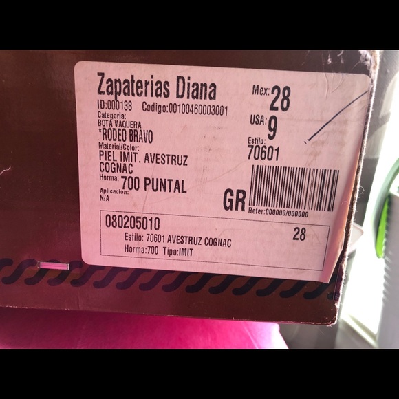 Bravo Rodeo Ostrich Skin Boots Sz 9 - Picture 6 of 6